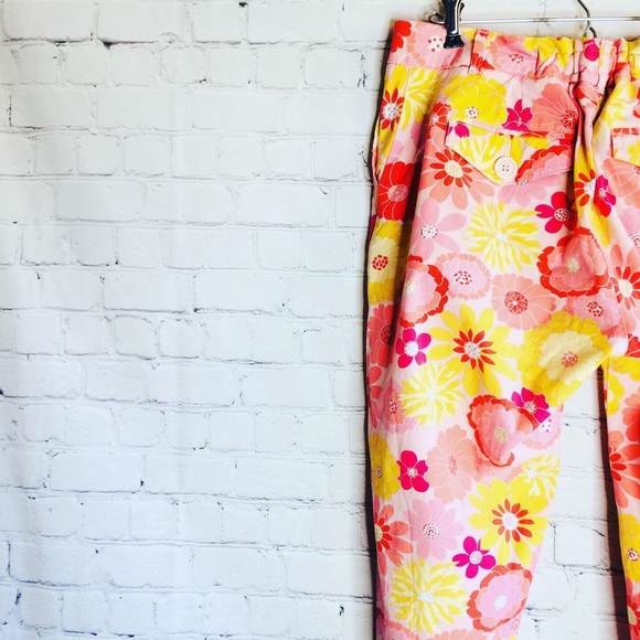 90s floral prints pants - Picture 2 of 4